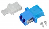Cuplor FO LC-Dupl,Plastic,Singlemode,zirconiu,flansa,albastr