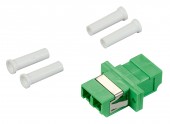 Cuplor FO LC/APC-Duplex, Plastic, OS2, ceramic, flansa