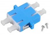 Cuplor FO SC-Dupl,Plastic,Singlemode,zirconiu,flansa,albastr