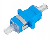 Cuplor FO SC-Simpl,plastic,Singlemode,zirconiu,flansa,albast