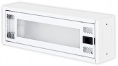 Cutie cabl.struct. DW4,1 rand,8xTOOLLESS,1x230V,RAL9003,plat
