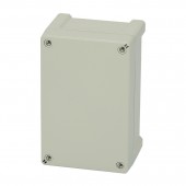 Cutie din ABS cu capac gri si balamale, 187x122x90mm