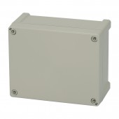 Cutie din ABS cu capac gri si balamale, 201x163x98mm
