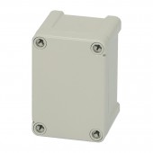 Cutie din ABS cu capac gri si balamale, 95x65x60mm