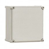 Cutie din poliester cu capac gri 360x360x201mm