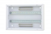 Cutie distributie DW4, 2 randuri , 44 module , RAL9003