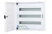 Cutie distributie DW4, 3 randuri , 66 module , RAL9003