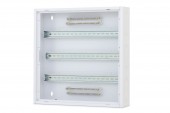 Cutie distributie DW4, 3 randuri , 66 module , RAL9003