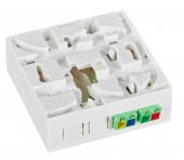 Cutie FTTH aparenta,4xLC/APC 8°,OS2 G657.A2,L=80xH=28xA=80mm