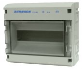 Cutie modulară policarbonat, IP55, 12UH cu uşă(TABLOU 12M) FREE HALOGEN