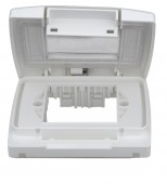 Cutie montaj ingropat,IP55,capac transparent,2M, alba