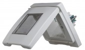 Cutie montaj ingropat,IP55,capac transparent,2M, alba