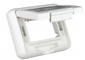 Cutie montaj ingropat,IP55,capac transparent,2M, alba