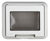 Cutie montaj ingropat,IP55,capac transparent,3M, alba