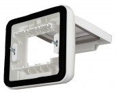 Cutie montaj ingropat,IP55,capac transparent,3M, alba