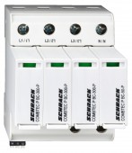 Descarcator brosabil,3+1 TT,Cl.I+II (B+C) 300V / 12.5kA