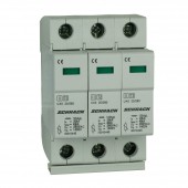 Descarcator complet, T2/C, 3p, 3x20kA/280V - Seria UAS