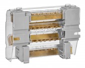 Distribuitor 4 poli 160A, per pol:1x50 mm²/2x35 mm²+5x16 mm²