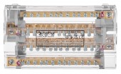 Distribuitor 4 poli 160A, per pol:1x50 mm²/4x35 mm²+9x16 mm²