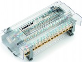 Distribuitor 4 poli 160A, per pol:1x50 mm²/4x35 mm²+9x16 mm²