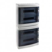 Distribution Board 4-row, 72MW, IP65, transparent door
