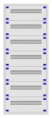 Distribution board insert KVN 40mm, 2-28K, 7-rows