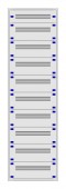 Distribution board insert KVN 40mm, 2-39K, 10-rows