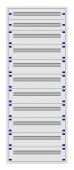 Distribution board insert KVN 40mm, 3-42K, 11-rows