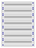 Distribution board insert KVN 40mm, 4-28K, 7-rows