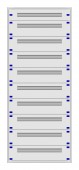 Distribution board insert KVN 60mm, 3-39K, 10-rows