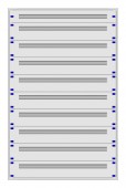 Distribution board insert KVN 60mm, 5-39K, 10-rows