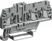 Double Spring Clamp Terminal HMM.2/1+2 grey, 2.5 mm²