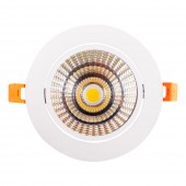 Downlight LED COB Reglabil Alb Reflector 24W 4000K IP20 - NOVELITE