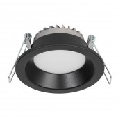 Downlight LED rotund compact 6W 4000K, negru, Metsan