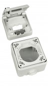 Doza IP44 LINE, PT, cu incuietoare, RAL7035