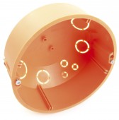 Doza legatura Ø 120 mm, portocalie cu capac alb, clorfree