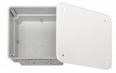 Doza legaturi prestantata, ST, 108x108x50mm, gri, capac alb