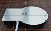 Doza mare Ø 306mm cu placa de 15mm din fibra minerala
