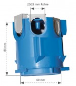 Doza pentru beton incluzand glisorul Ø60mm, A=84mm