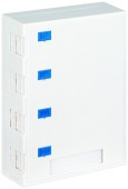 Doza PT pt. 4 module TOOLLESS LINE, 118x30x85mm, RAL9010