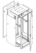 Dulap cablare structurata 42UV 600x1200mm demontabil
