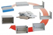 Dulap cablare structurata neasamblat 550x230x395mm 19, 4U
