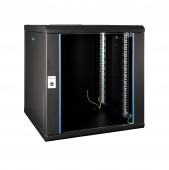 Dulap de perete DTW, 12U H=646 x W=600 x D=450, 19, negru