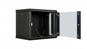 Dulap de perete DTW, 9U H=512 x W=600 x D=450, 19, negru