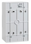 Dulap distrib. apl, 1 rand. 4UH, usa din plastic alb mat
