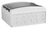 Dulap distrib. apl. IP65, 12U pe 1 rand, cu usa transparenta