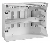 Dulap distrib. apl. IP65, 12U pe 1 rand, cu usa transparenta