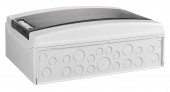 Dulap distrib. apl. IP65, 18U pe 1 rand, cu usa transparenta
