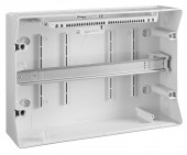 Dulap distrib. apl. IP65, 18U pe 1 rand, cu usa transparenta