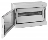 Dulap distrib. apl. IP65, 18UH, 1 rand. cu usa transparenta